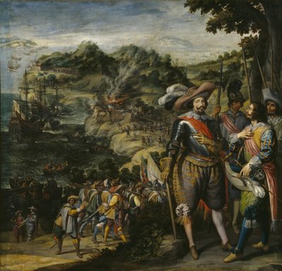 Die Rückeroberung von St. Kitts, 1629 von Felix Castello